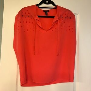 Coral sleeveless top