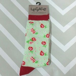 2 for $10 Rose printed socks