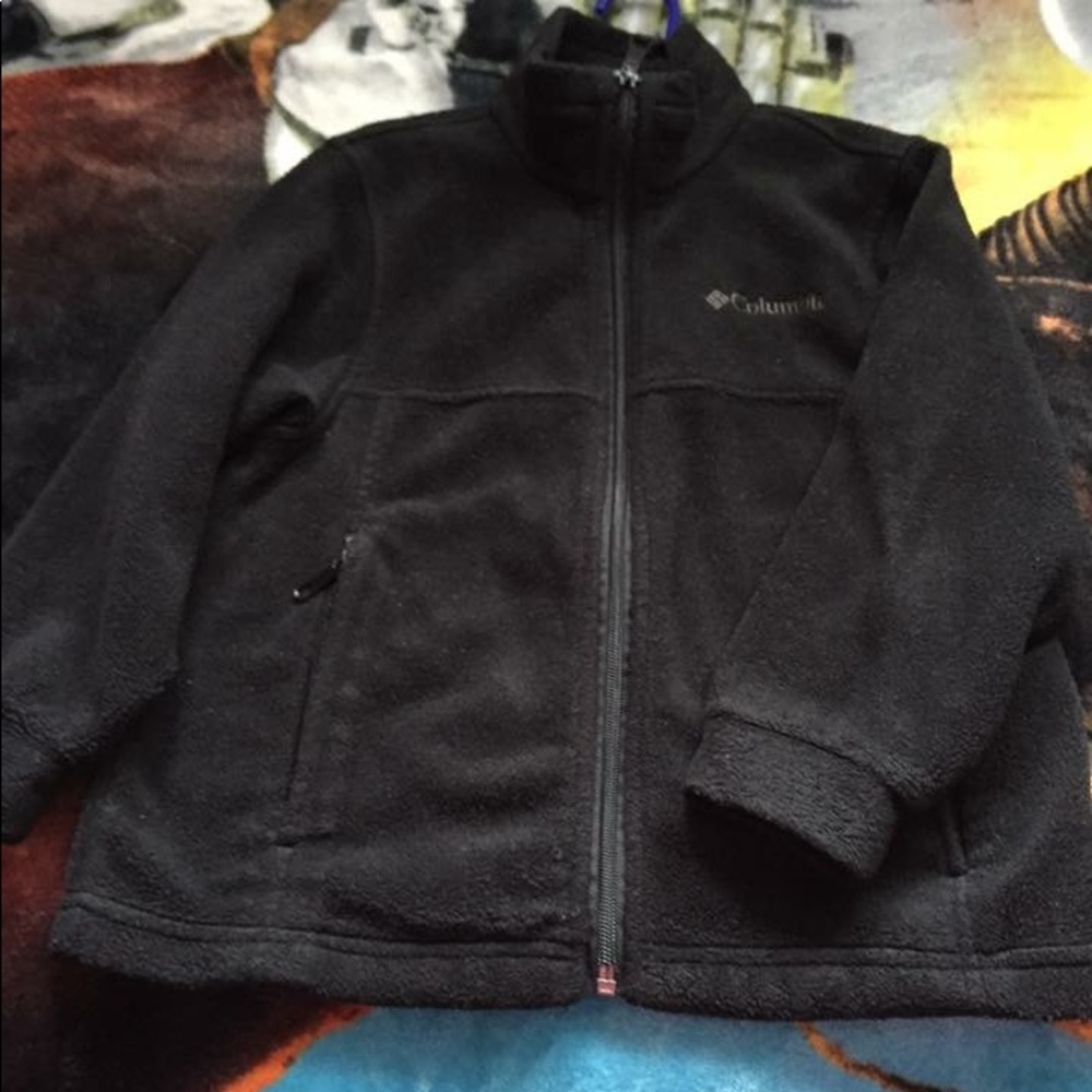 Boy Columbia zipper black jacket
