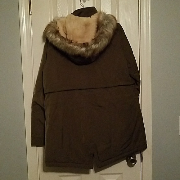 NWT Croft & Barrow Dark Green Hooded Anorak Parka - Picture 7 of 7