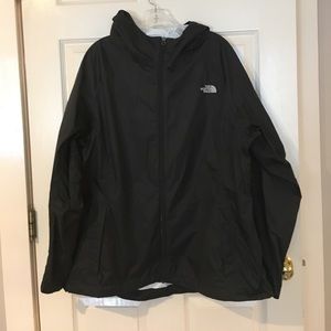 Black North Face Raincoat