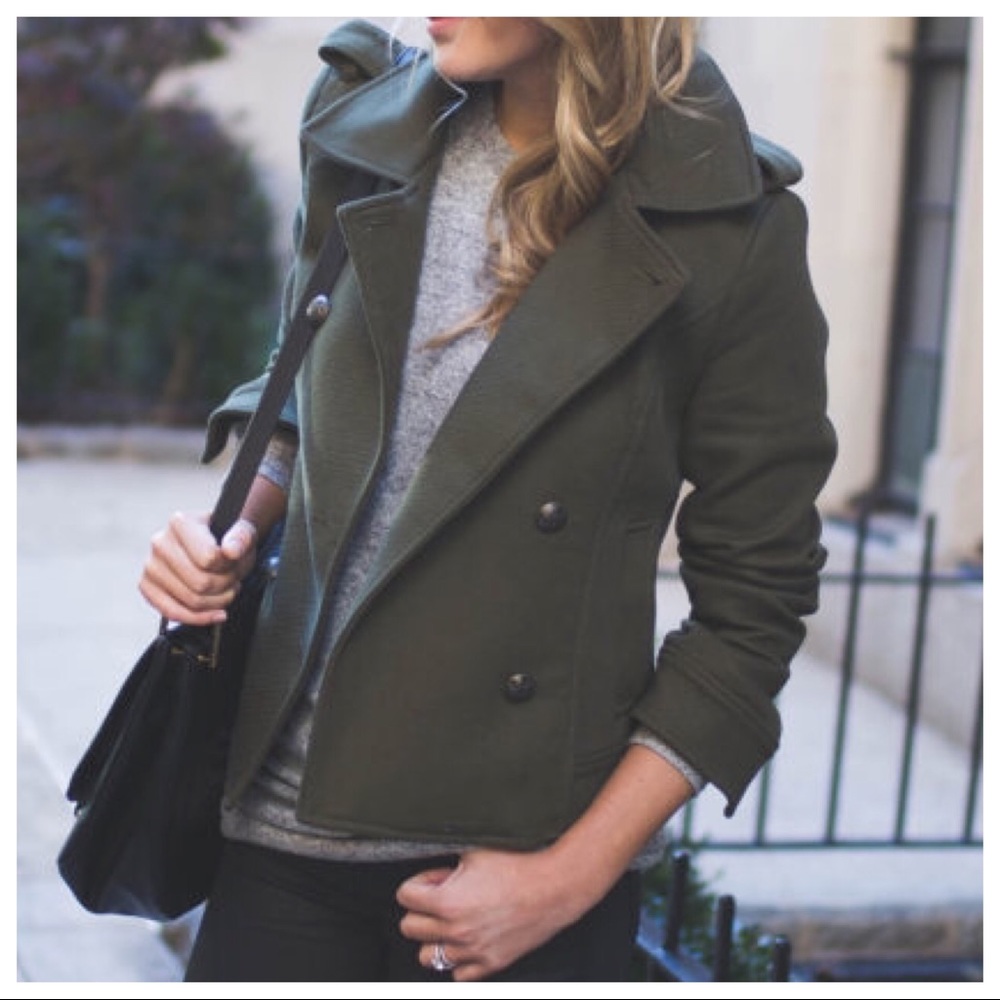 🛑FinalPrice🛑Banana Republic Military CroppedCoat