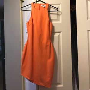 Elizabeth & James 0 Orange Asymmetrical Dress