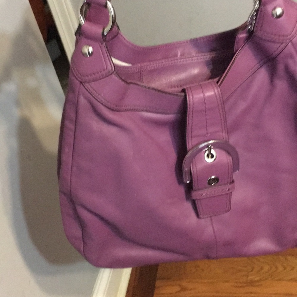 Coach purse 3 sections