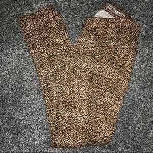 New York & Conpany Cheetah Jeans