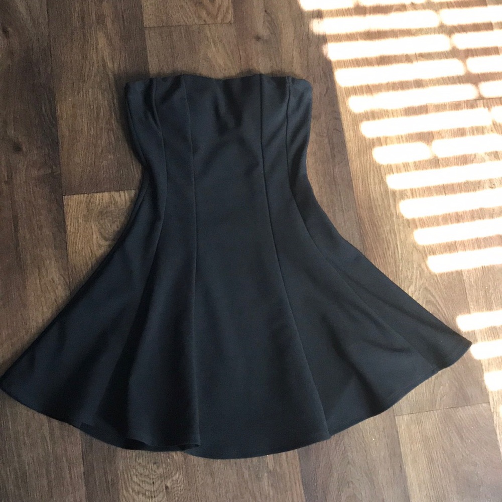 Black mini dress