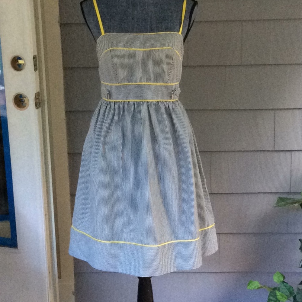 London Times pinstripe sundress