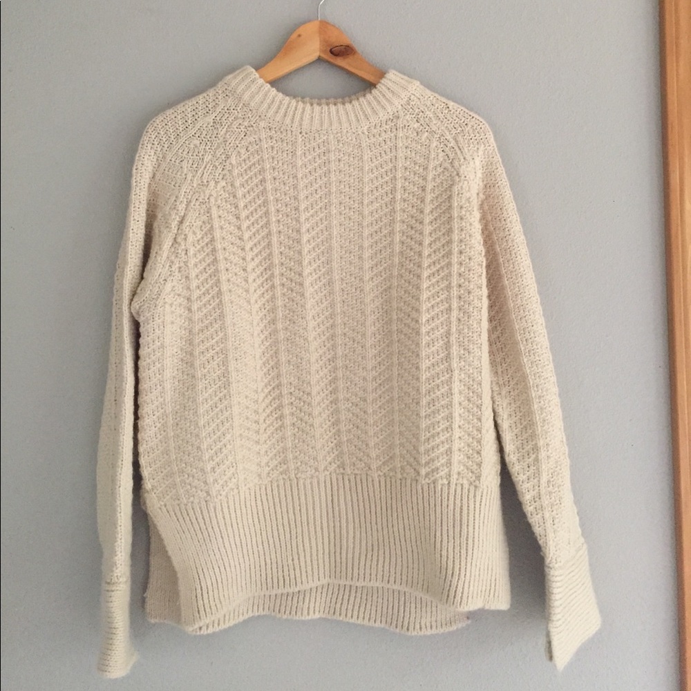 Cable knit sweater