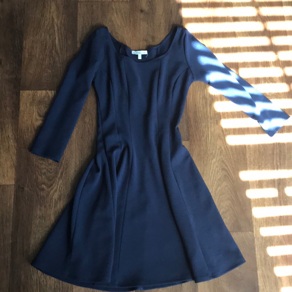 Navy long sleeve dress