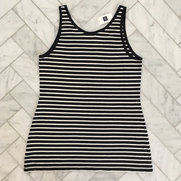 GAP Navy stripe tank sequence neck New with tag - Picture 3 of 5