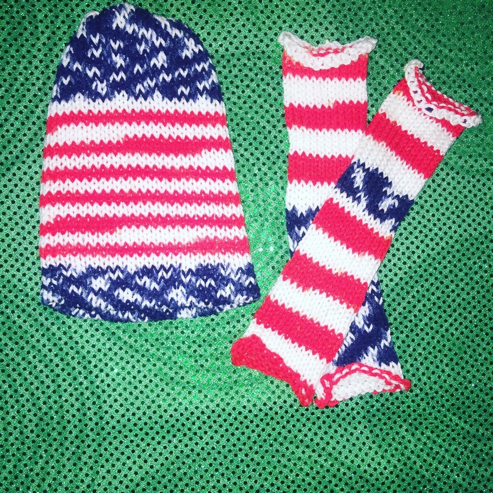 Hat and glove set