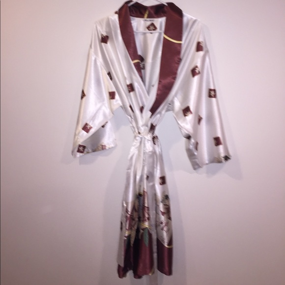 korean silk robe