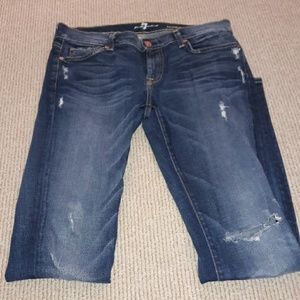 Distressed/destroyed 7 for All Mankind Roxannne