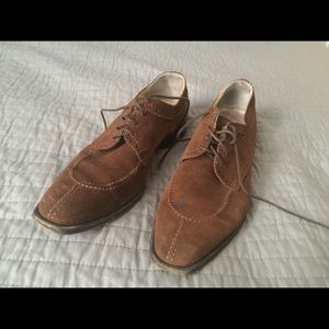 Mens Zelli Tan Suede Split Toe Shoes size 9M