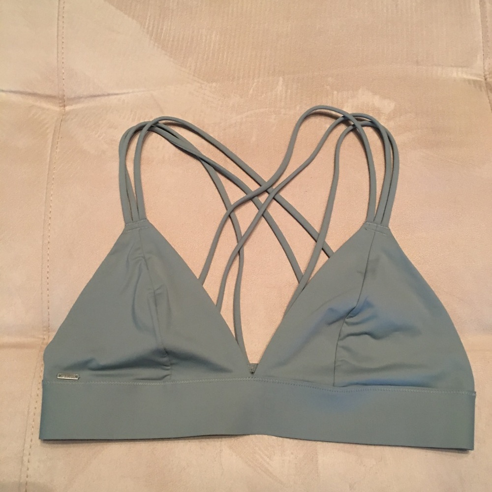 PINK bonded strappy bralette