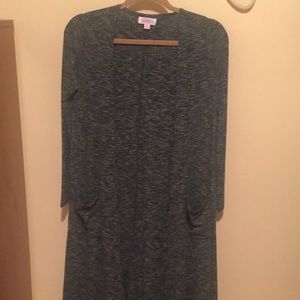 Lularoe dark green Sarah xs