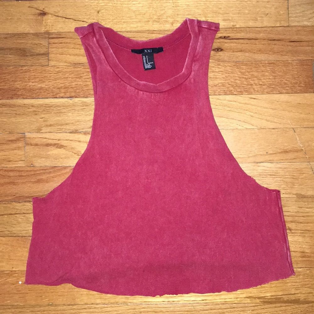 WOMENS RUBY CROP TOP SIZE SMALL