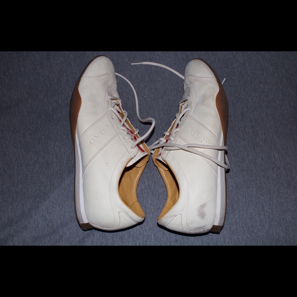 Prada 03-04 Leather Lace-Up Sneakers