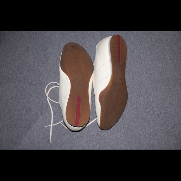 Prada 03-04 Leather Lace-Up Sneakers - Picture 2 of 4