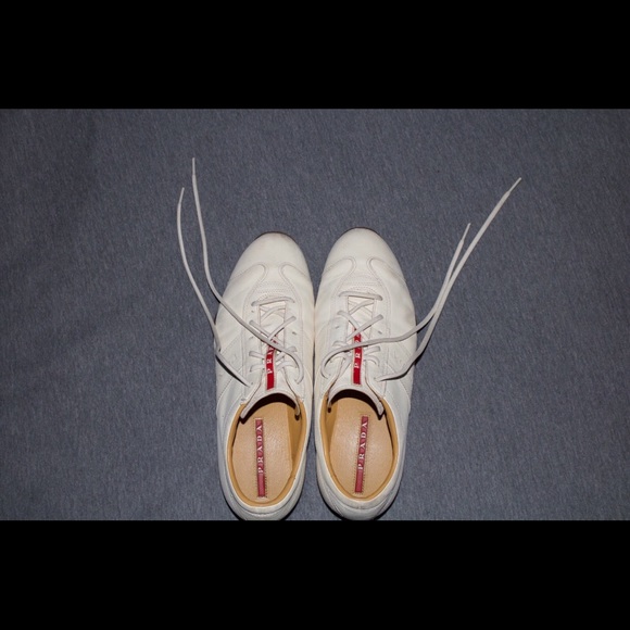 Prada 03-04 Leather Lace-Up Sneakers - Picture 3 of 4