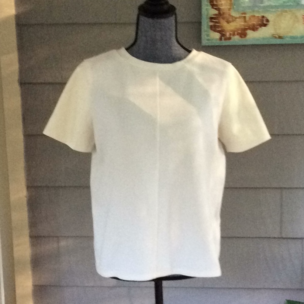 Ann Taylor Loft white short sleeve top