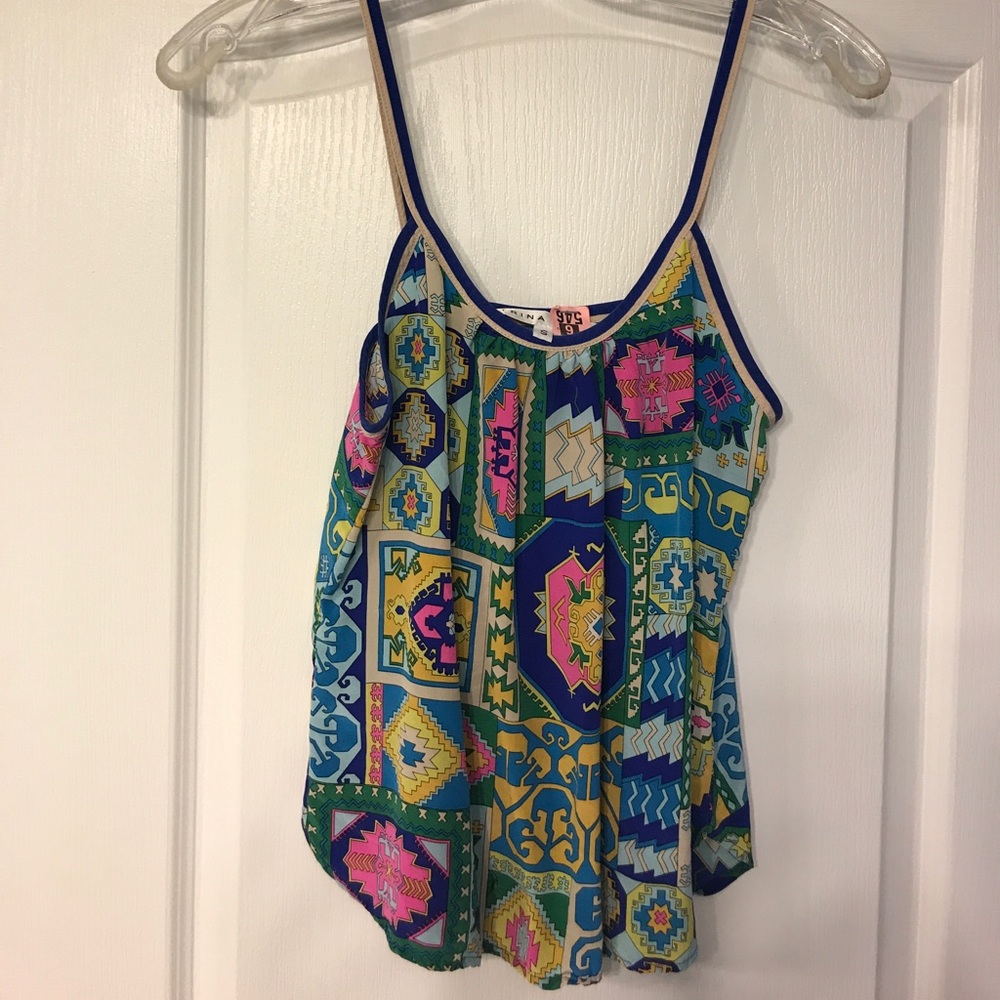 Trina Turk Multi Color Tank Top