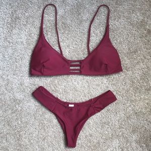 Burgundy Bikini