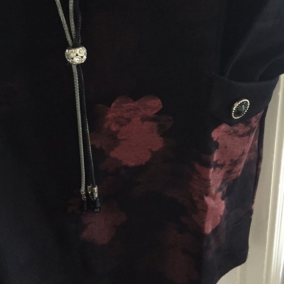 Black and pink long sleeve shirt/tunic - Picture 2 of 5