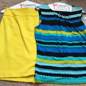 Calvin Klein top with matching skirt