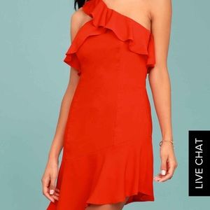 One shoulder dress