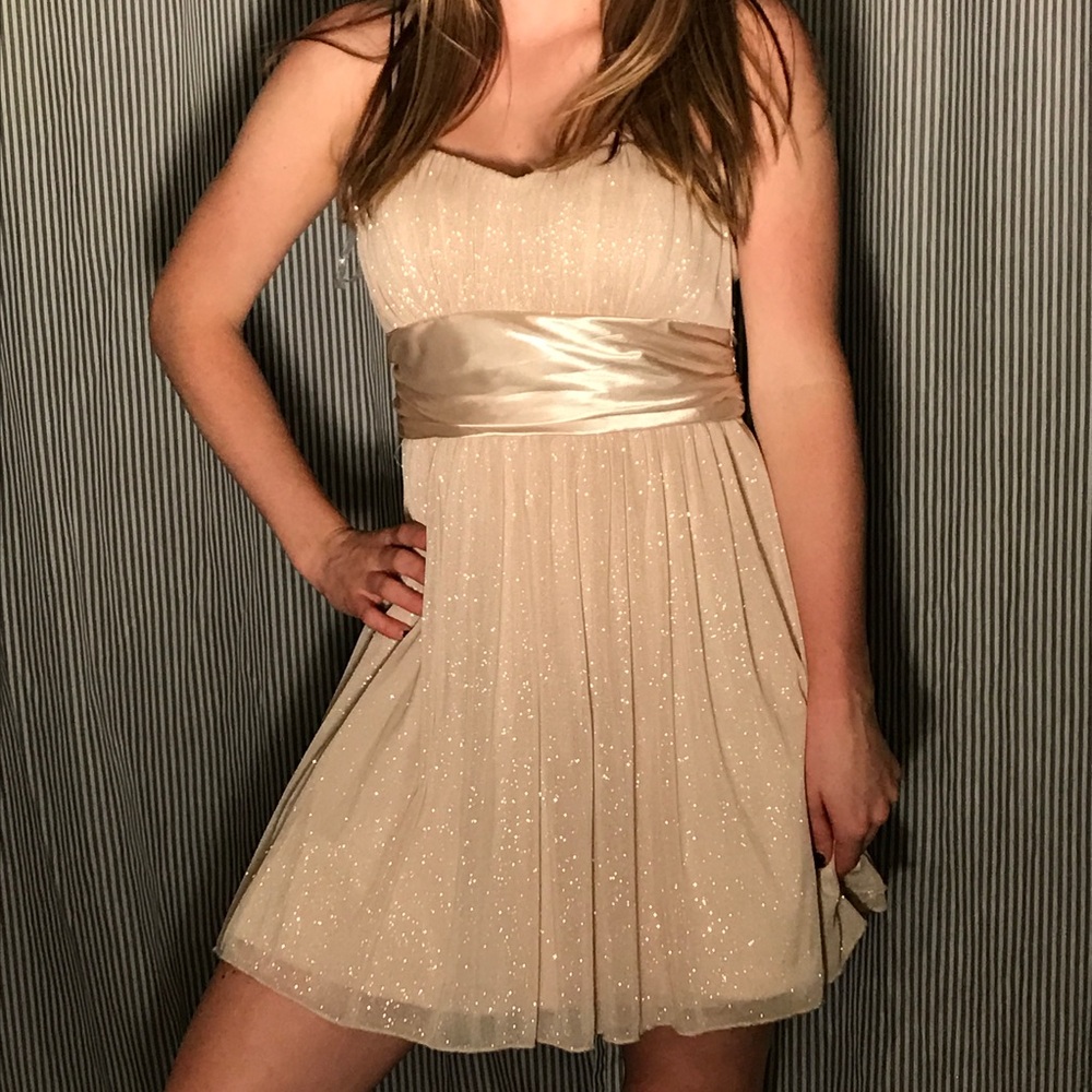 NWT Gold Shimmer Dress