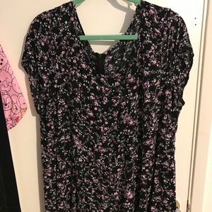 Torrid floral "skater" type top