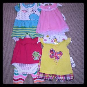 NWT Baby Girl Bundle of 4 Outfits