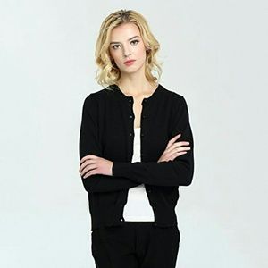 NWOT! Black Dominga Petrucci crew neck cardigan