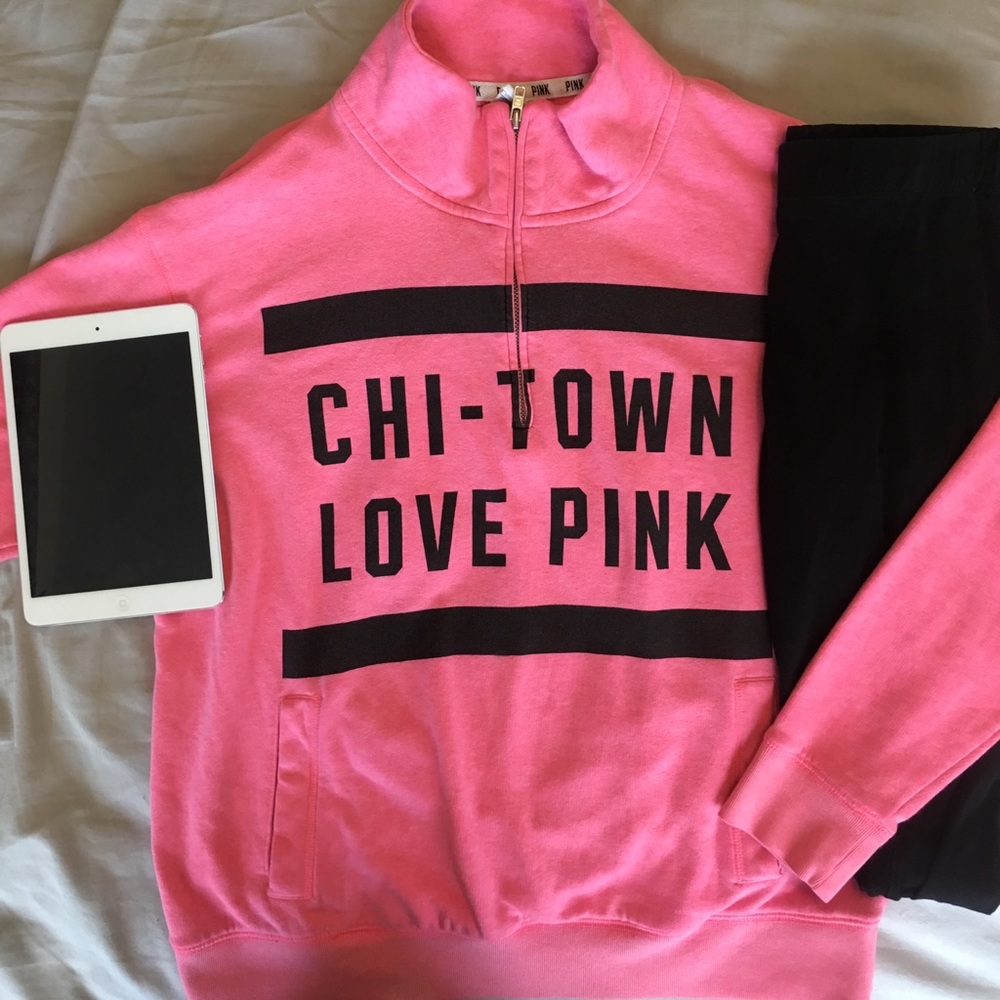 Chicago EXCLUSIVE Pink Half Zip