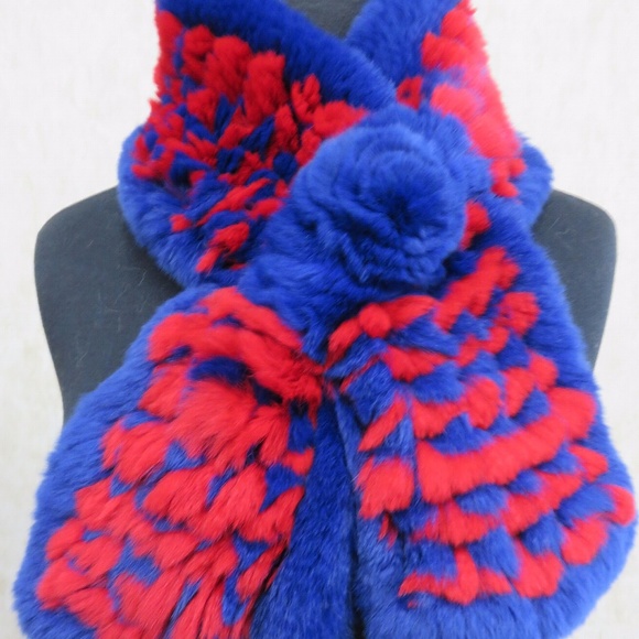 New England Knit Hat with Fox Fur Pom