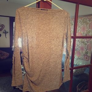 Banana Republic Heather Grey Boatneck Top