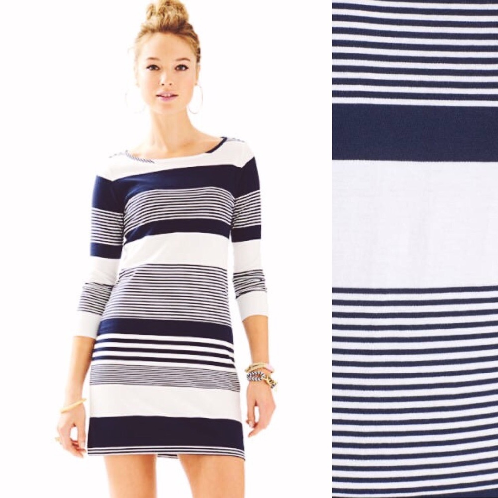 Lilly Pulitzer Boatneck Pima Cotton Shift Dress