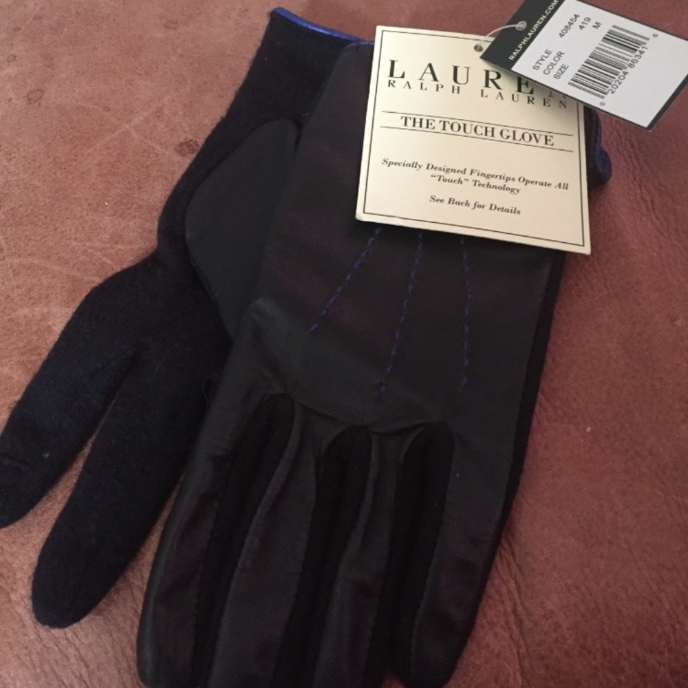 Ralph Lauren The Touch winter Leather gloves