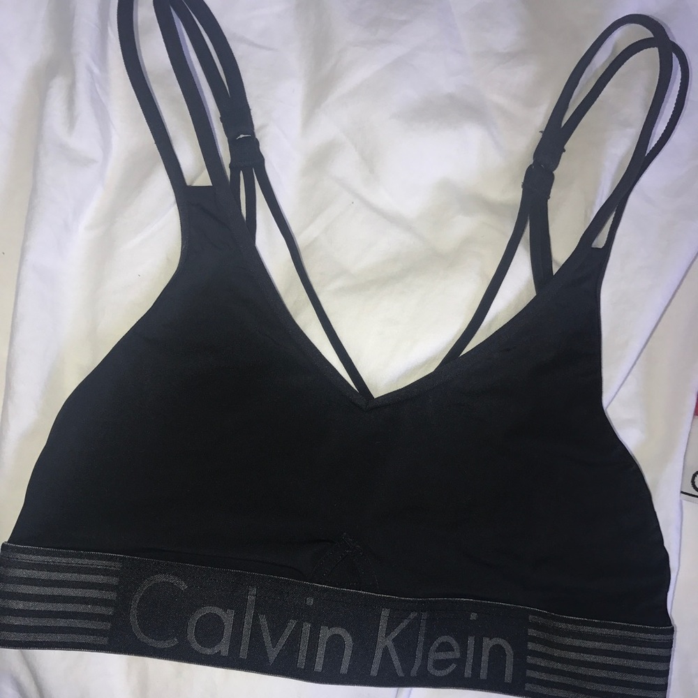 NWOT black calvin klein bra