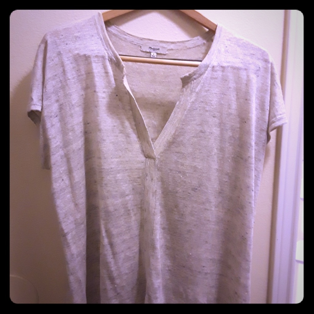 Madewell Split-Yoke Linen Tunic