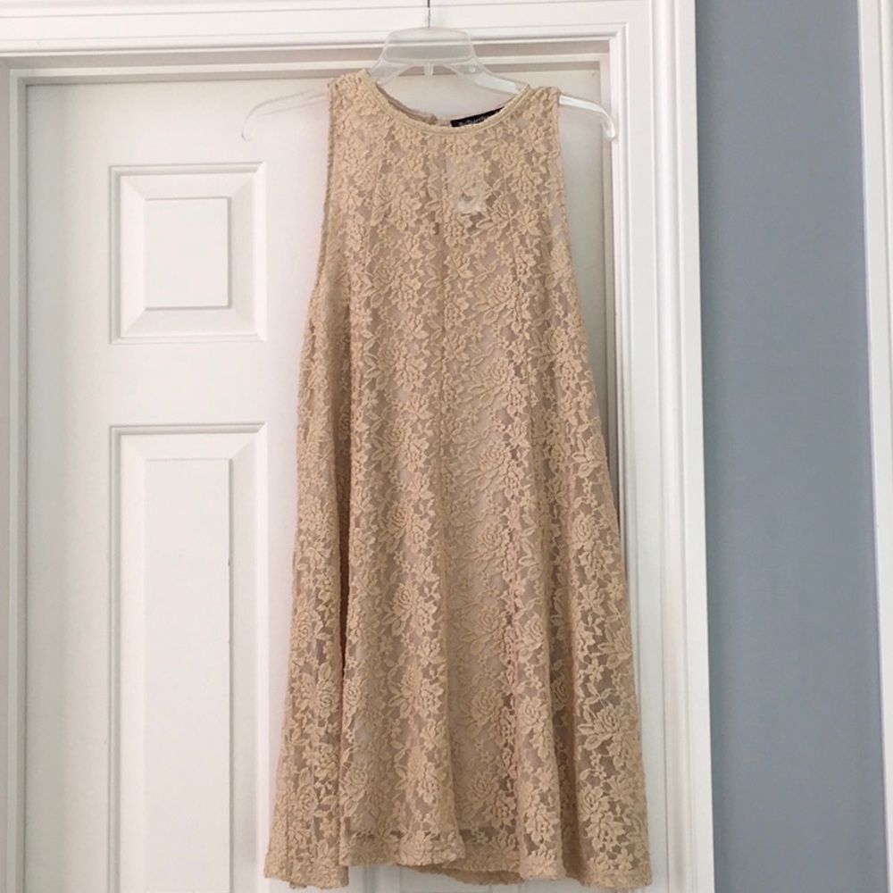 Champagne lace dress