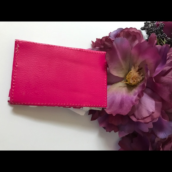 🍰 Pink Card Holder W/Elastic Straps Charming Ch. - Picture 7 of 7