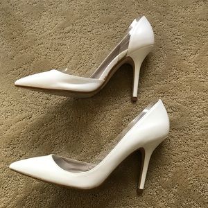 Zara White High Heel Pumps