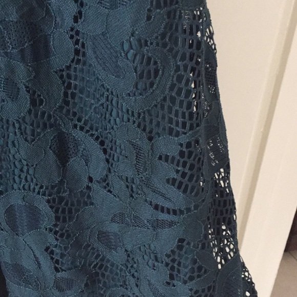 Fit and flare lace dress - forrest green - Picture 3 of 5