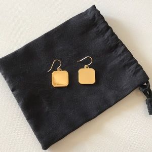 J.crew gold square earrings