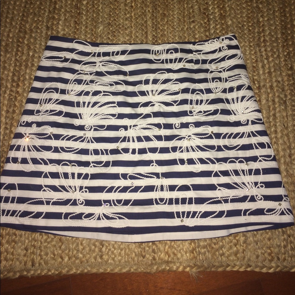 Blue and white Lilly Pulitzer skirt