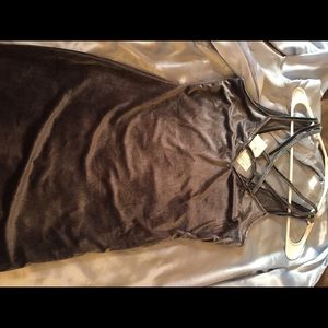 Velvet mini dress