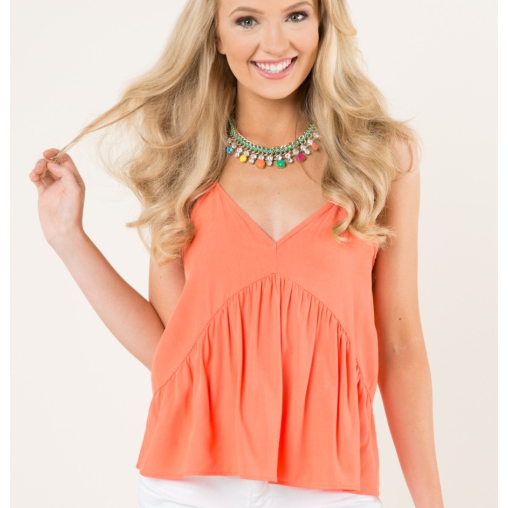 Coral tank top