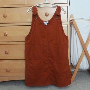 🍁MONKI Burnt Orange Overall Jumper Shift Dress🍁